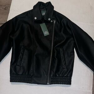 New Wild Fable Women’s Faux Leather Bomber Jacket Size XXS